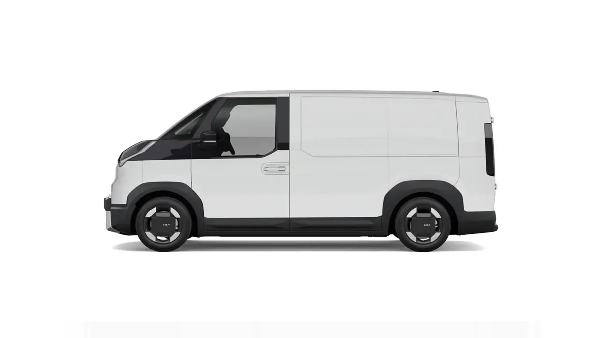 Kia PV5 Cargo L2H1 LR Essential en renting en Madrid — Lateral