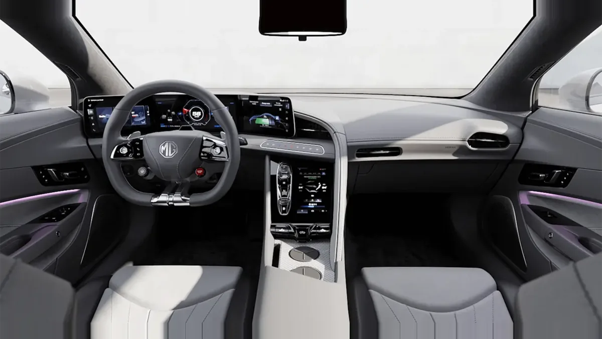 MG Cyberster Trophy Single Motor en renting en Madrid — Interior