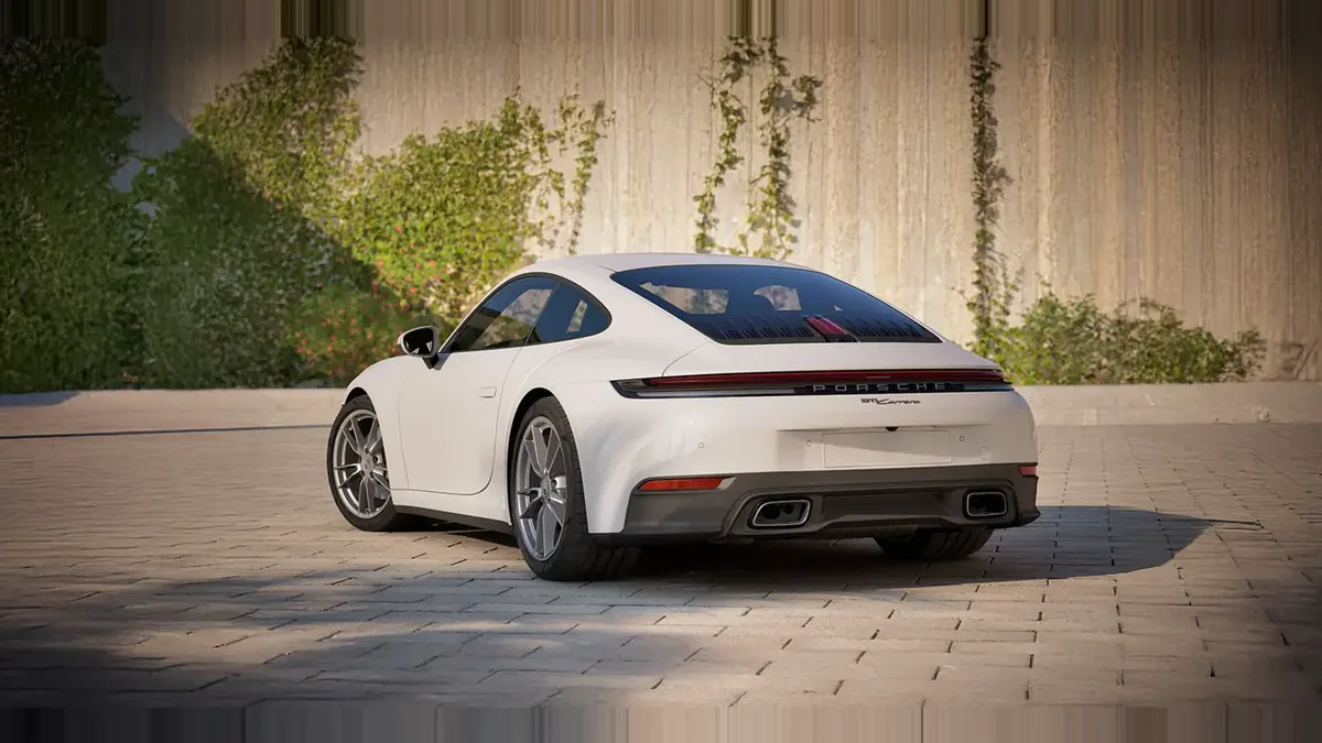 Porsche 911 Carrera en renting en Madrid — Trasera
