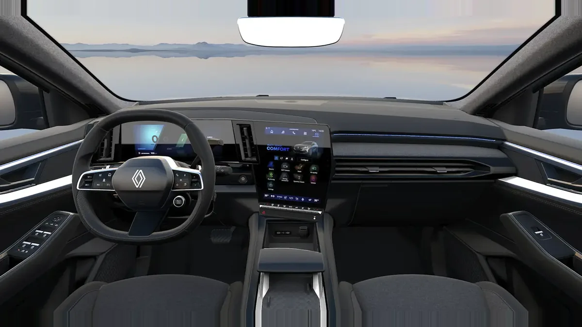 Renault ESPACE TECHNO E-TECH FULL HYBRID 200CV en renting en Madrid — Delantera