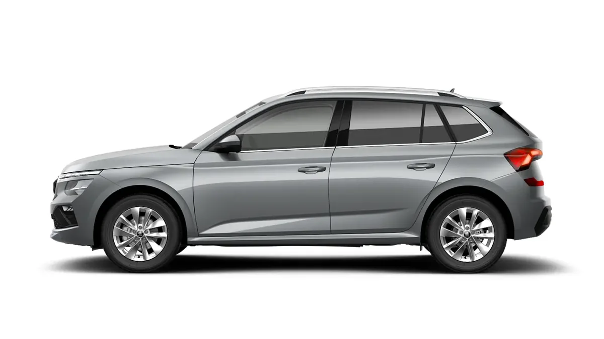 Škoda Kamiq 1.5 TSI DSG Selection en renting en Madrid — Delantera